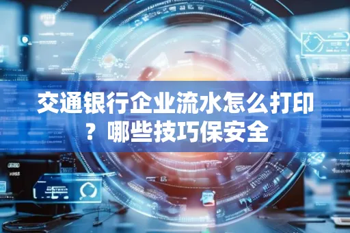 交通银行企业流水怎么打印?哪些技巧保安全