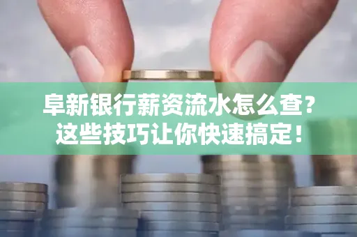 阜新银行薪资流水怎么查?这些技巧让你快速搞定!