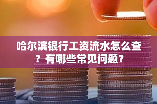 哈尔滨银行工资流水怎么查?有哪些常见问题? 哈尔滨银行工资流水怎么查?有哪些常见问题?