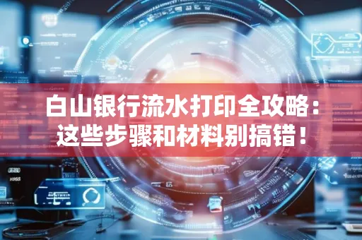 白山银行流水打印全攻略:这些步骤和材料别搞错!
