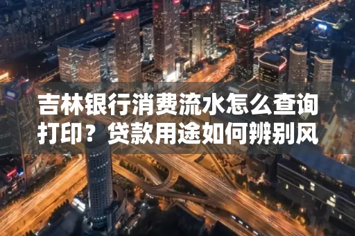 吉林银行消费流水怎么查询打印?贷款用途如何辨别风险?