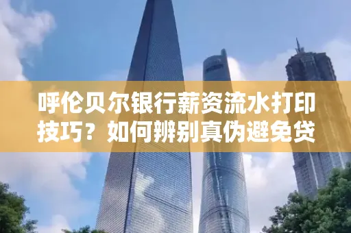 呼伦贝尔银行薪资流水打印技巧?如何辨别真伪避免贷款风险?