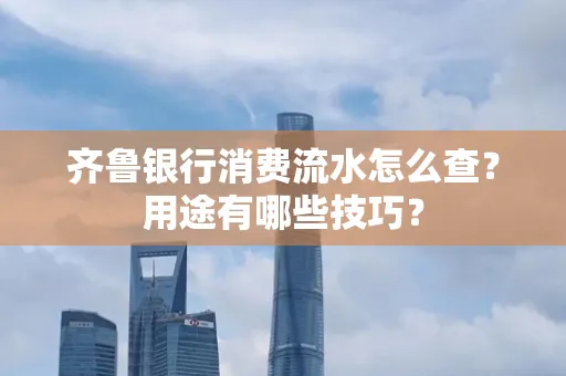 齐鲁银行消费流水怎么查?用途有哪些技巧?