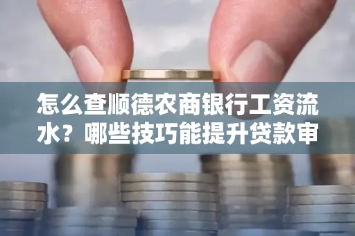 怎么查顺德农商银行工资流水?哪些技巧能提升贷款审核成功率?