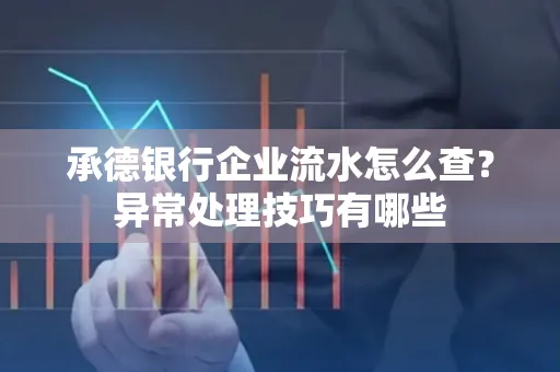 承德银行企业流水怎么查?异常处理技巧有哪些