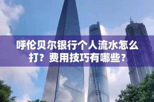 呼伦贝尔银行个人流水怎么打?费用技巧有哪些?