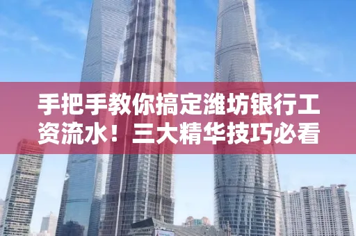手把手教你搞定潍坊银行工资流水!三大精华技巧必看