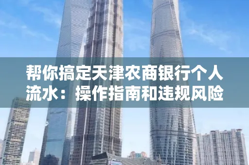 帮你搞定天津农商银行个人流水:操作指南和违规风险避坑攻略