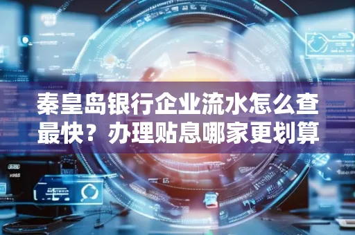 秦皇岛银行企业流水怎么查最快?办理贴息哪家更划算?