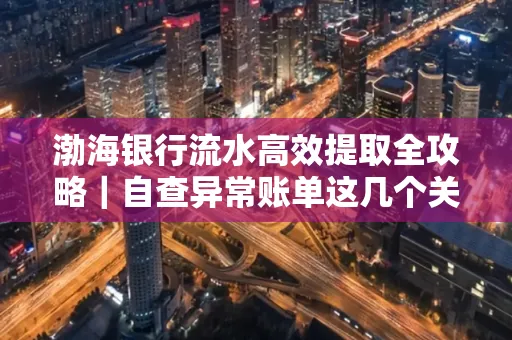 渤海银行流水高效提取全攻略｜自查异常账单这几个关键点别错过