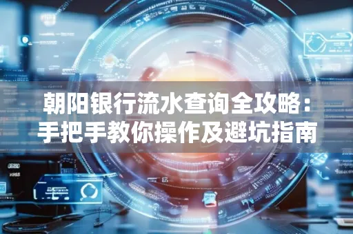 朝阳银行流水查询全攻略:手把手教你操作及避坑指南