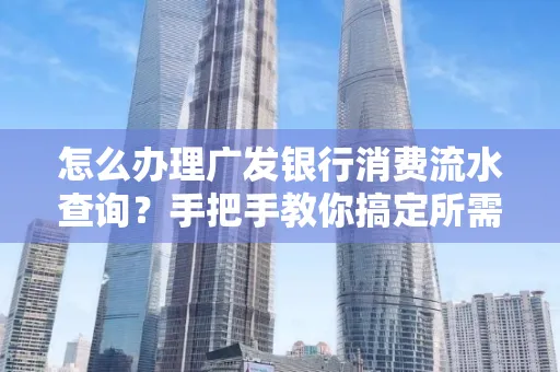 怎么办理广发银行消费流水查询?手把手教你搞定所需材料和流程