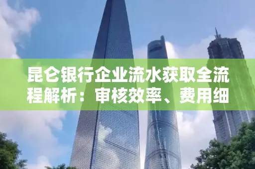 昆仑银行企业流水获取全流程解析:审核效率、费用细节、安全措施全知道