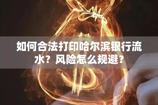 如何合法打印哈尔滨银行流水?风险怎么规避?