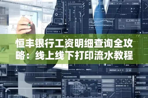 恒丰银行工资明细查询全攻略:线上线下打印流水教程